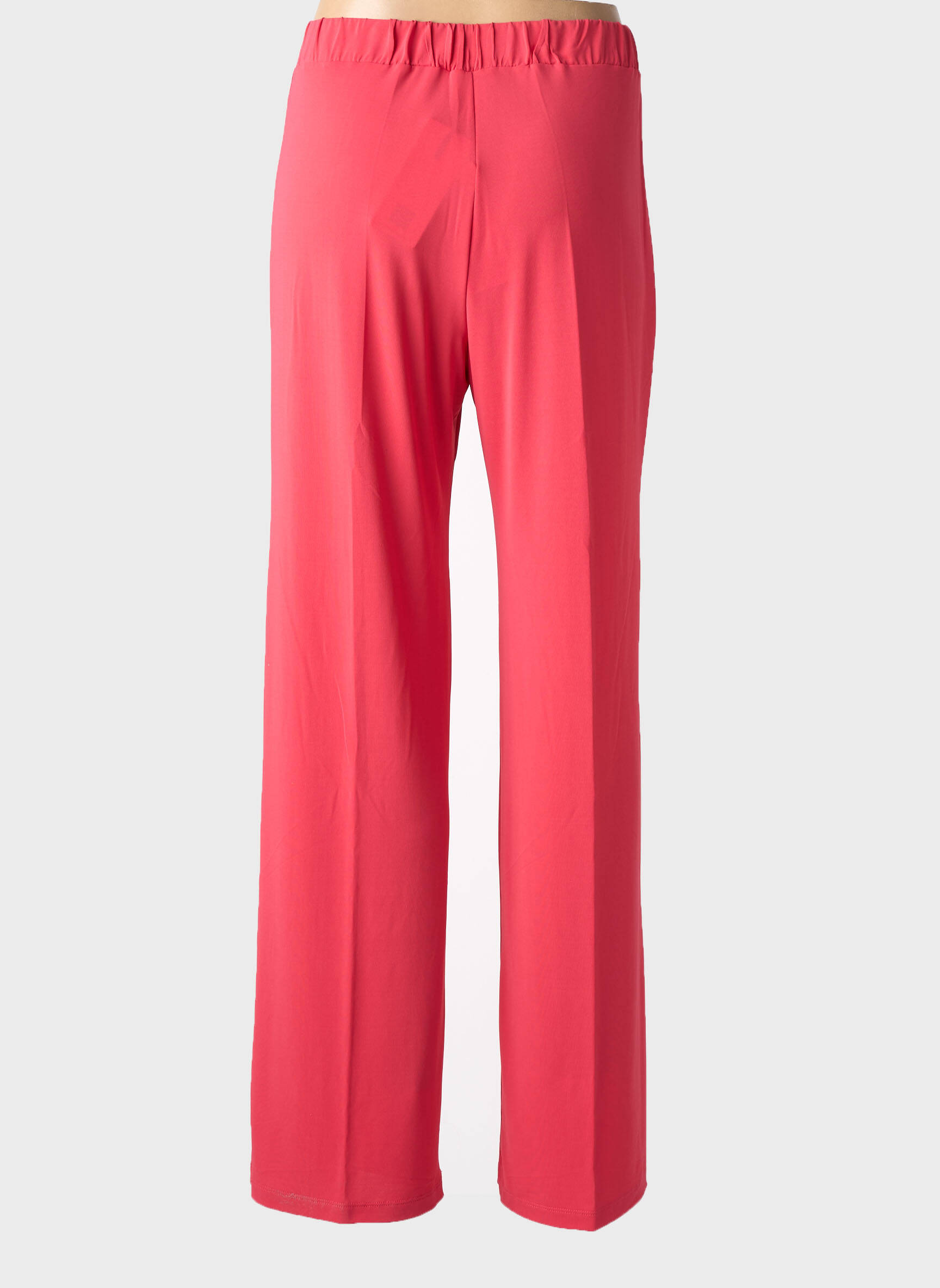 Pantalon flare stretch taille normale rouge MARIA BELLENTANI femme