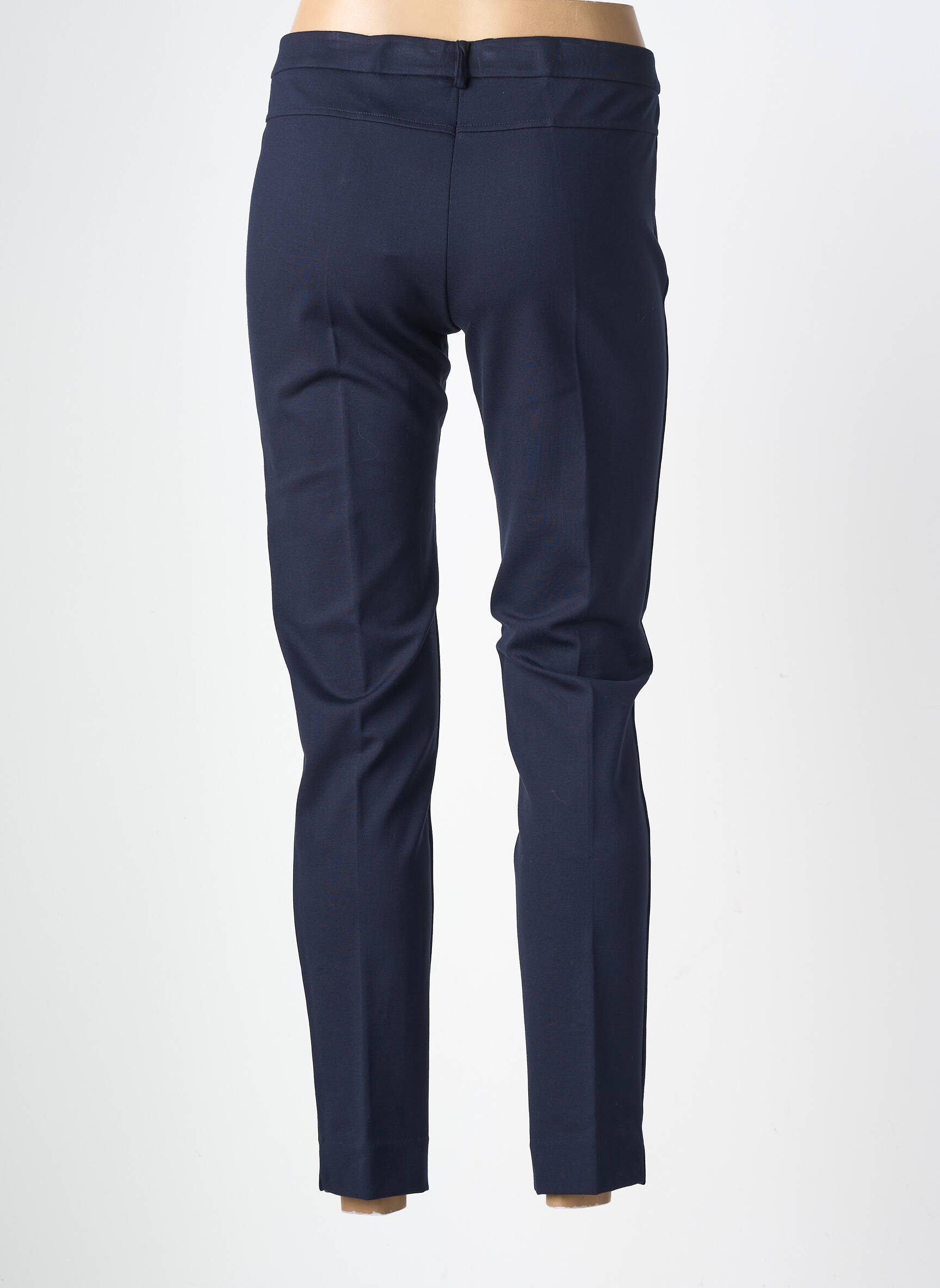Pantalon slim stretch taille normale bleu MARIA BELLENTANI femme