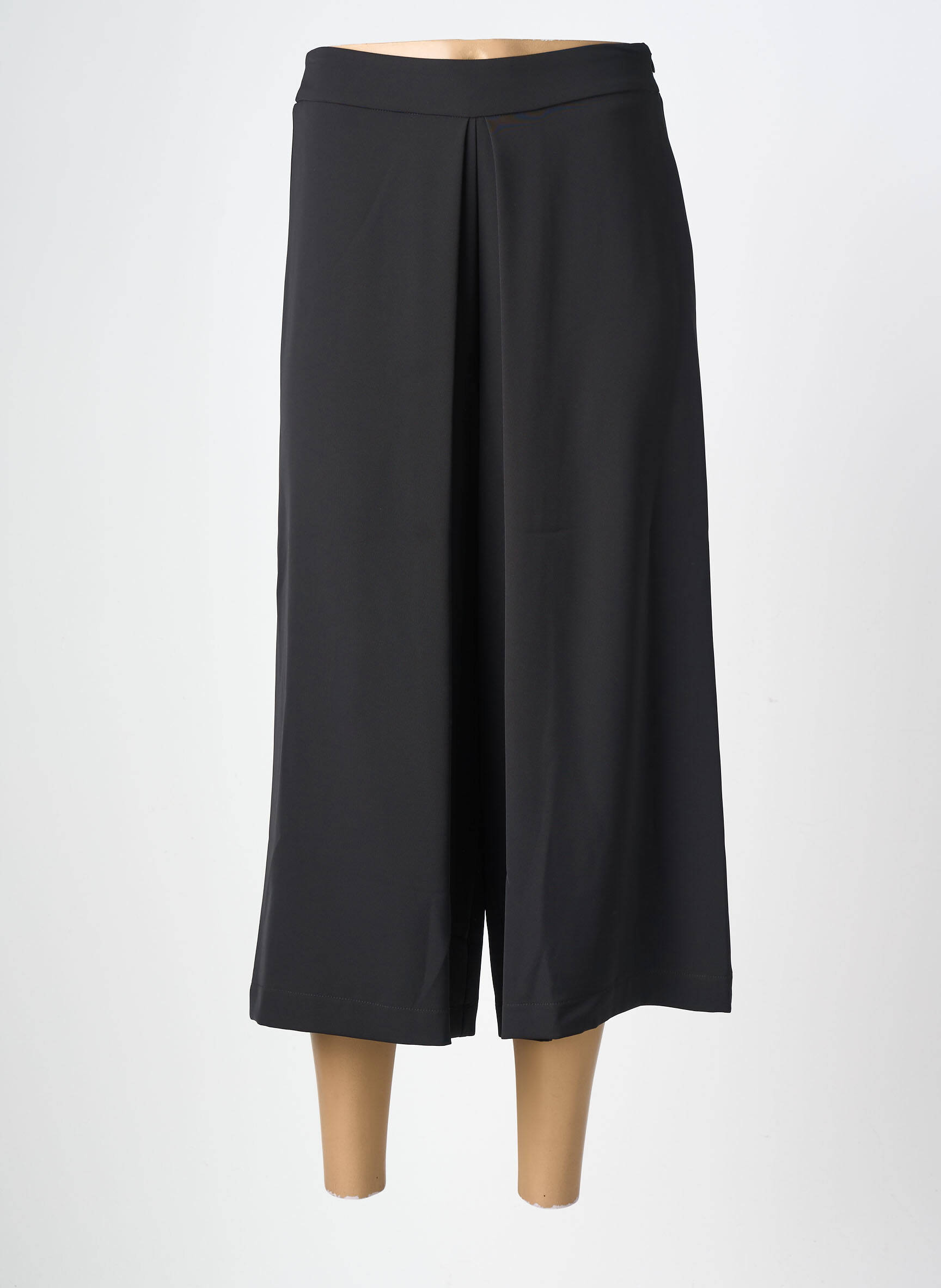 Pantacourt taille élastique taille normale noir MARIA BELLENTANI femme