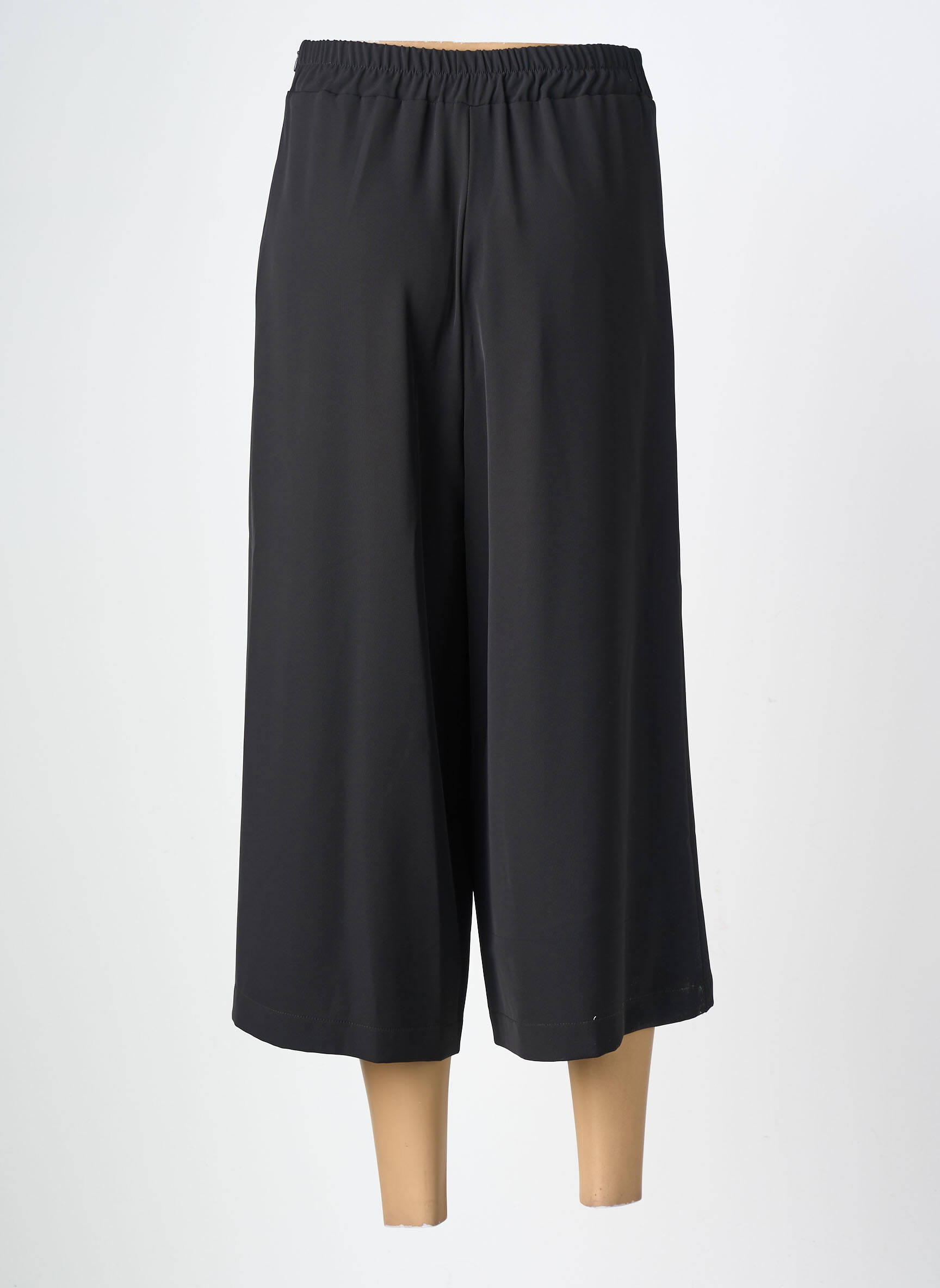 Pantacourt taille élastique taille normale noir MARIA BELLENTANI femme
