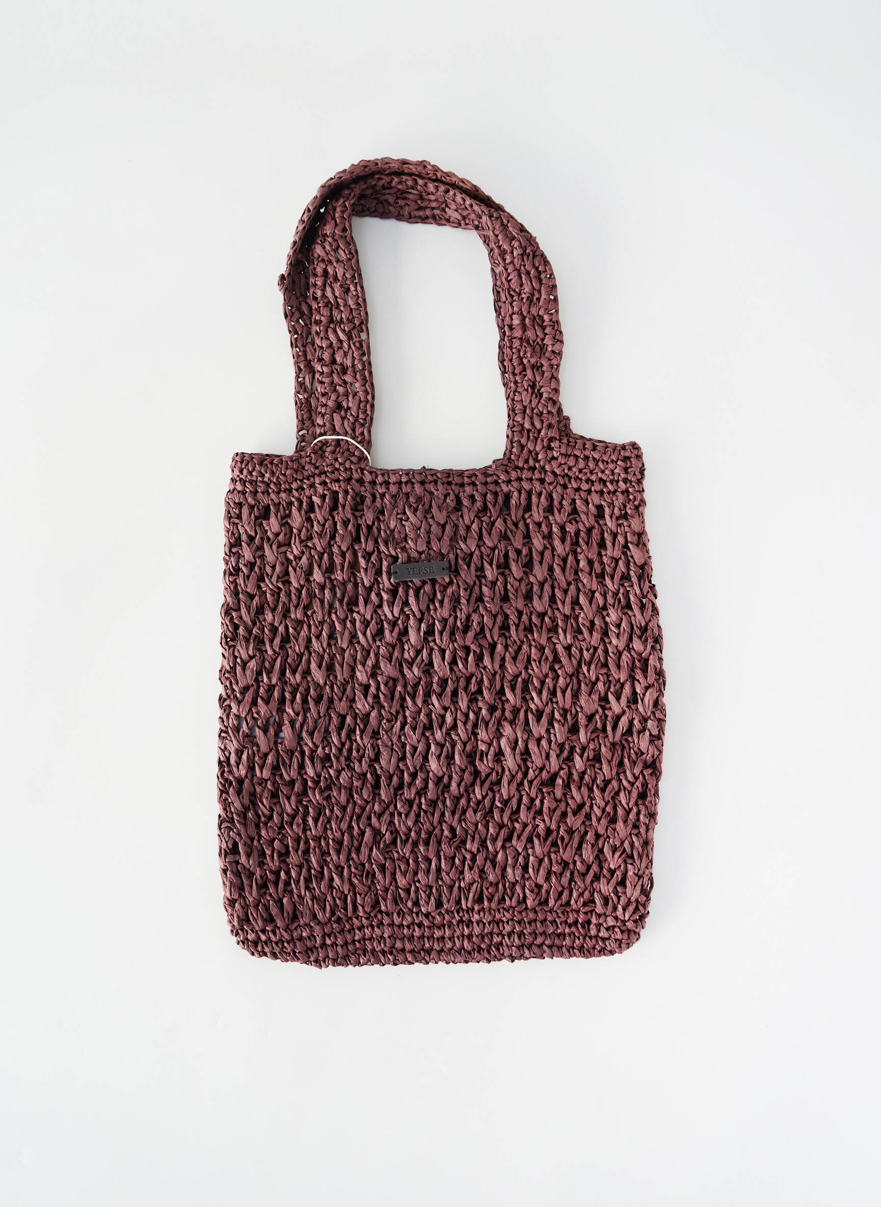 Sac type de porter main forme rectangulaire marron YERSE femme