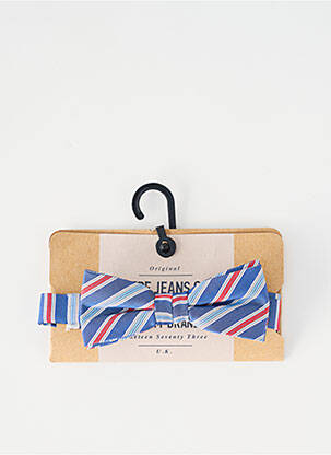 Noeud papillon tissage popeline bleu CAMBRIDGE homme