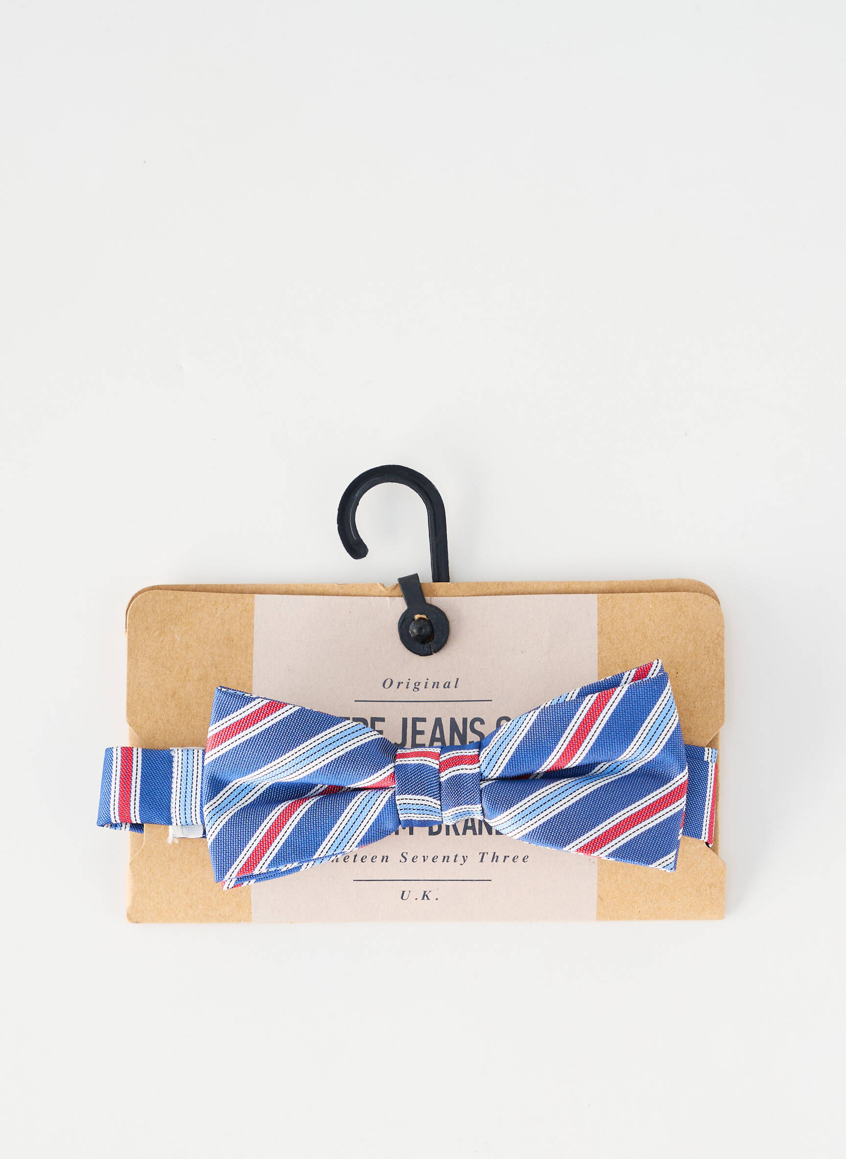 Noeud papillon tissage popeline bleu CAMBRIDGE homme