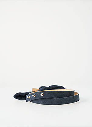 Ceinture fermeture pointe poinçonnée bleu TARA JARMON femme