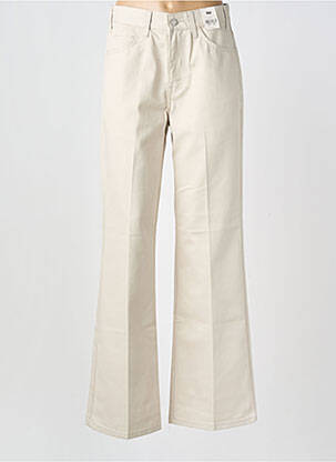 Pantalon large fermeture zippée sous rabat boutonné taille normale beige LEVI'S femme