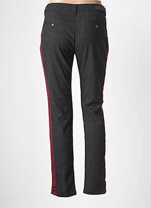 Pantalon chino stretch taille normale gris REIKO femme