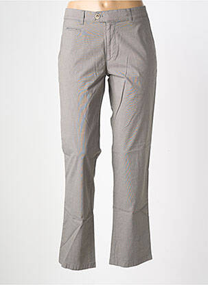 Pantalon chino tissage popeline taille normale gris BRAX femme