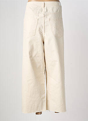 Pantalon large fermeture zippée sous rabat boutonné taille normale beige VERO MODA femme