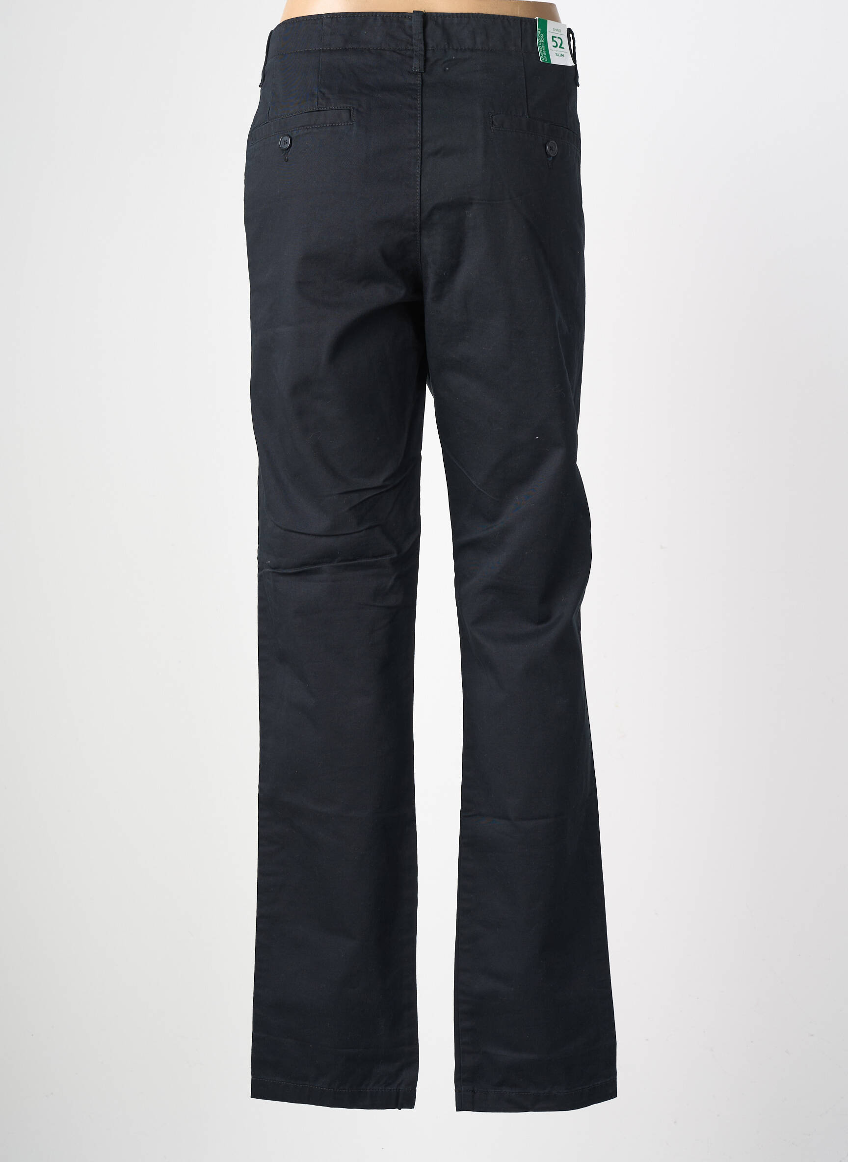 Pantalon chino stretch taille normale noir UNITED COLORS OF BENETTON homme