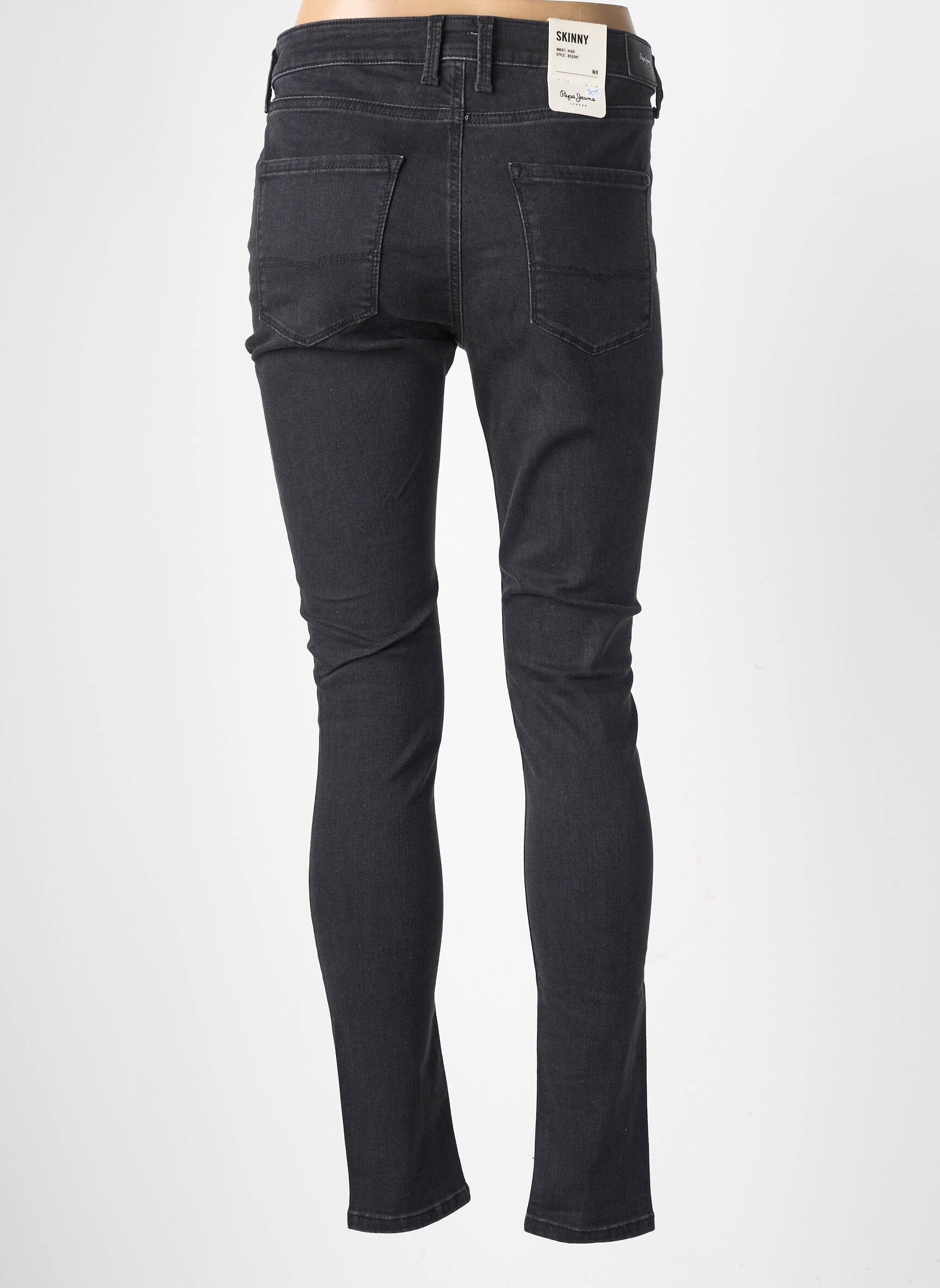 Jeans coupe slim stretch taille normale noir PEPE JEANS femme