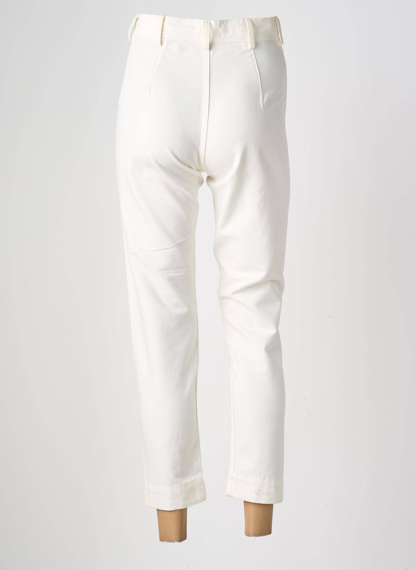 Pantalon 7/8 taille normale taille normale blanc AMLUL femme