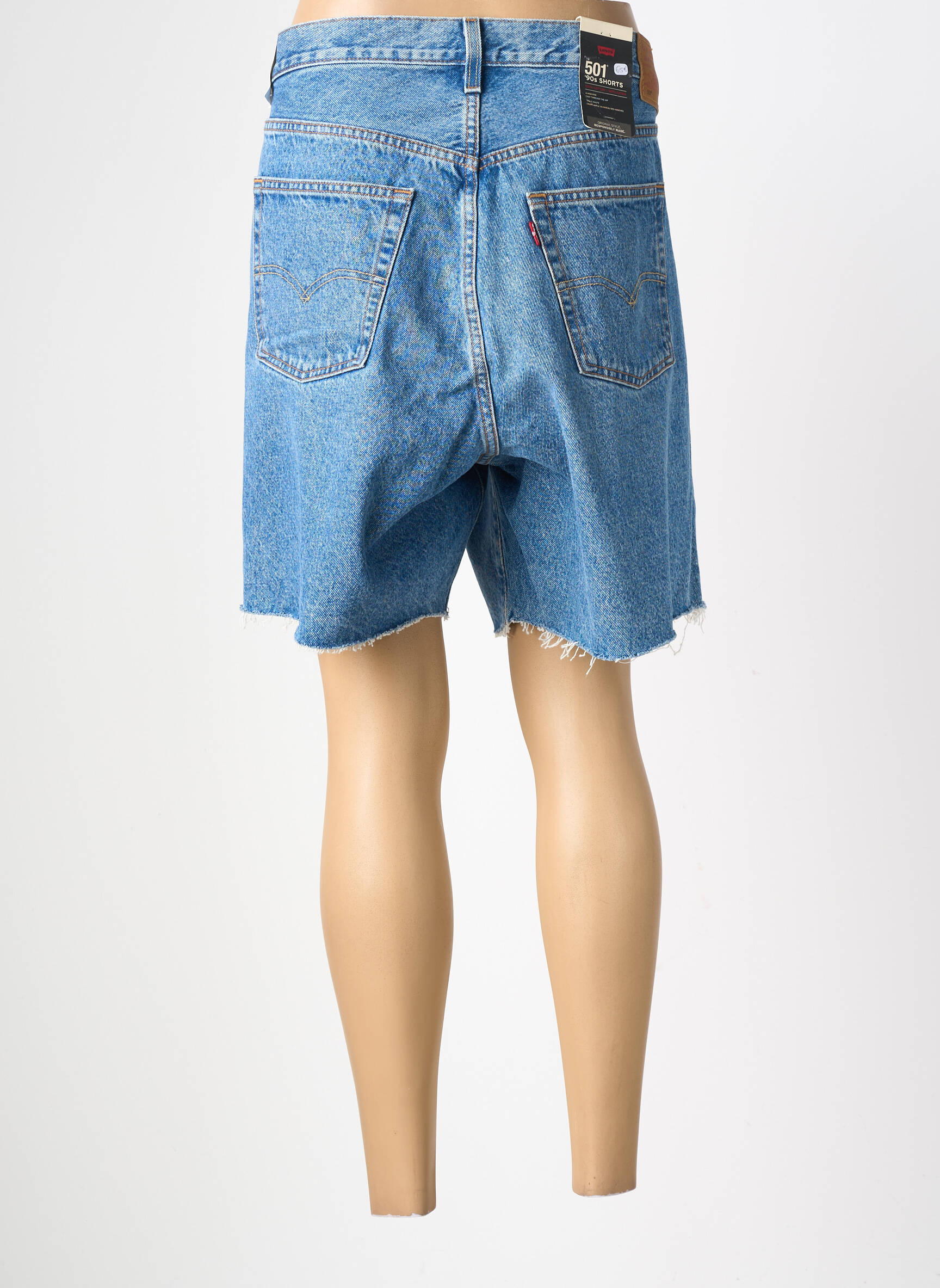 Short tissage denim taille normale bleu LEVI'S femme