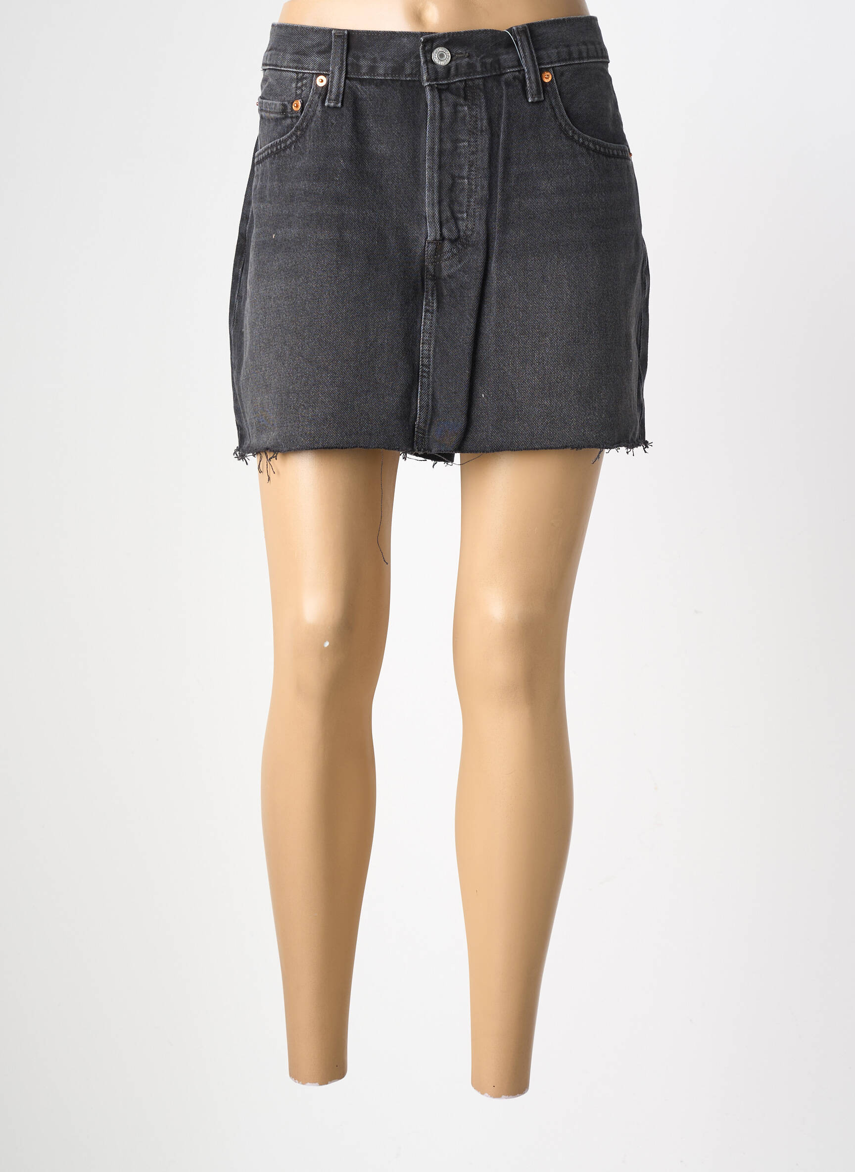 Short tissage denim taille normale gris LEVI'S femme