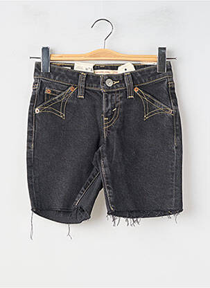Short tissage denim taille normale noir LEVI'S femme