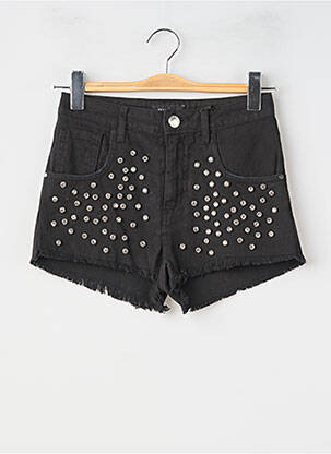 Short fermeture zippée sous rabat boutonné taille normale noir PINKO femme