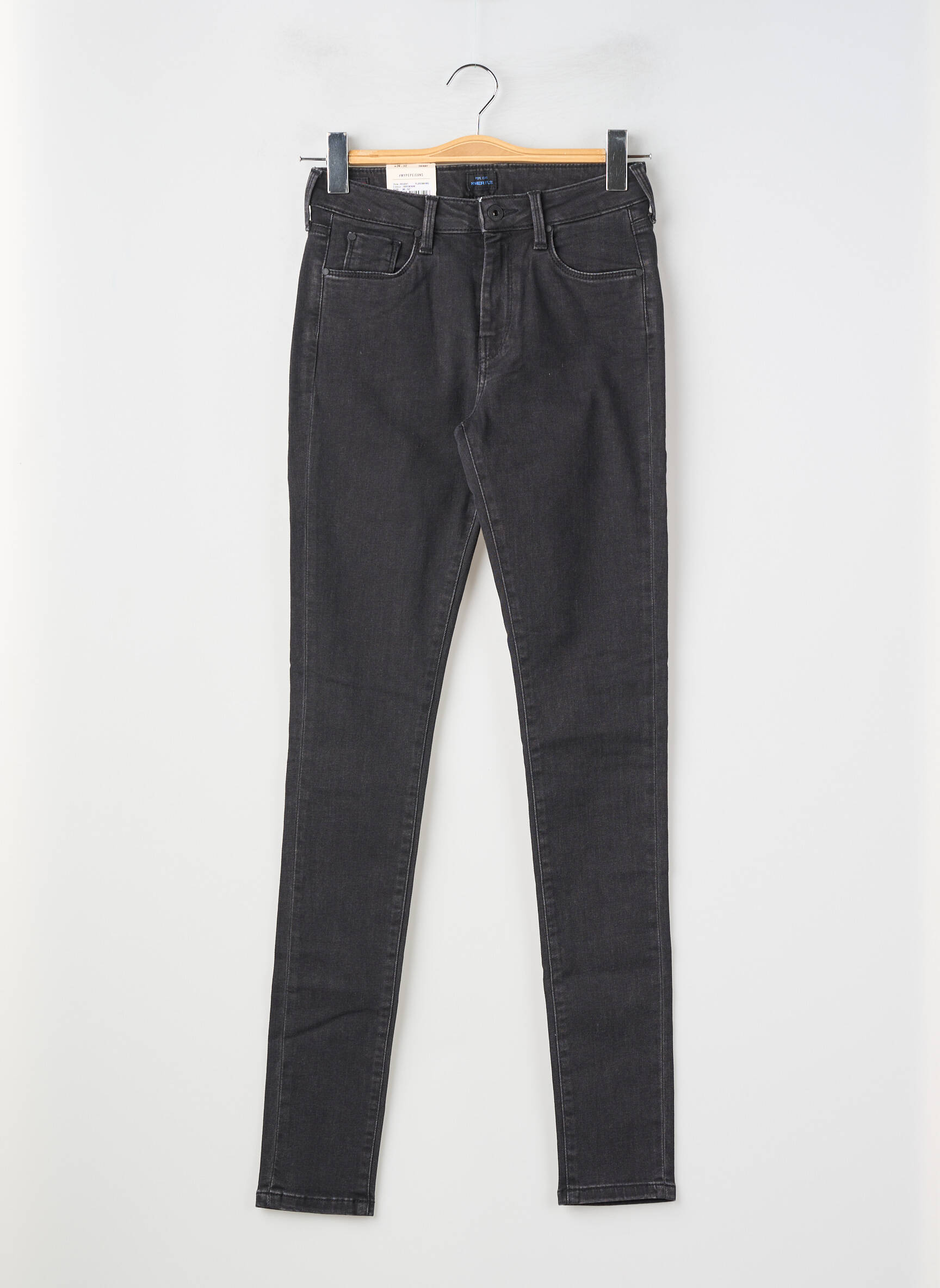 Jeans coupe slim stretch taille normale noir PEPE JEANS femme