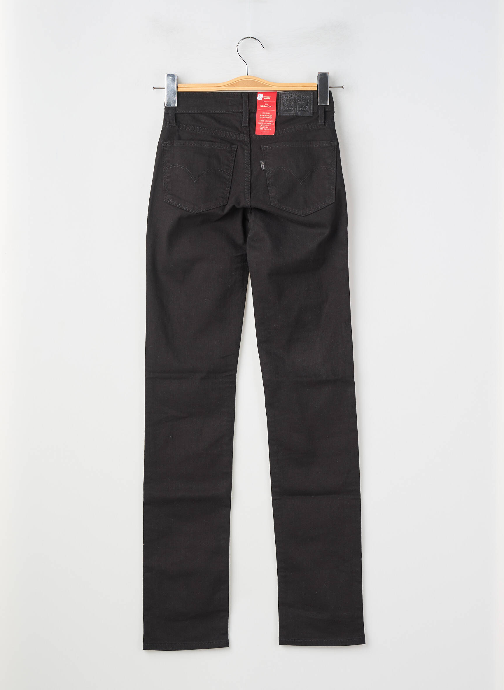Jeans coupe slim stretch taille normale noir LEVI'S femme