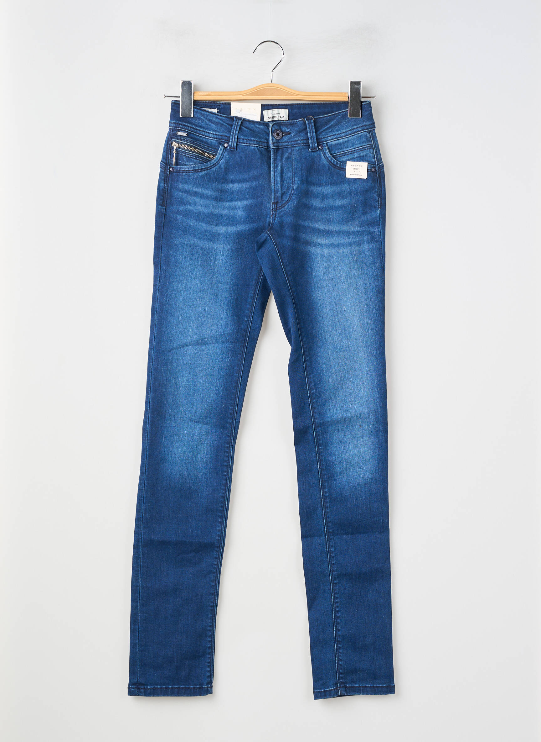 Jeans coupe slim stretch taille normale bleu PEPE JEANS femme