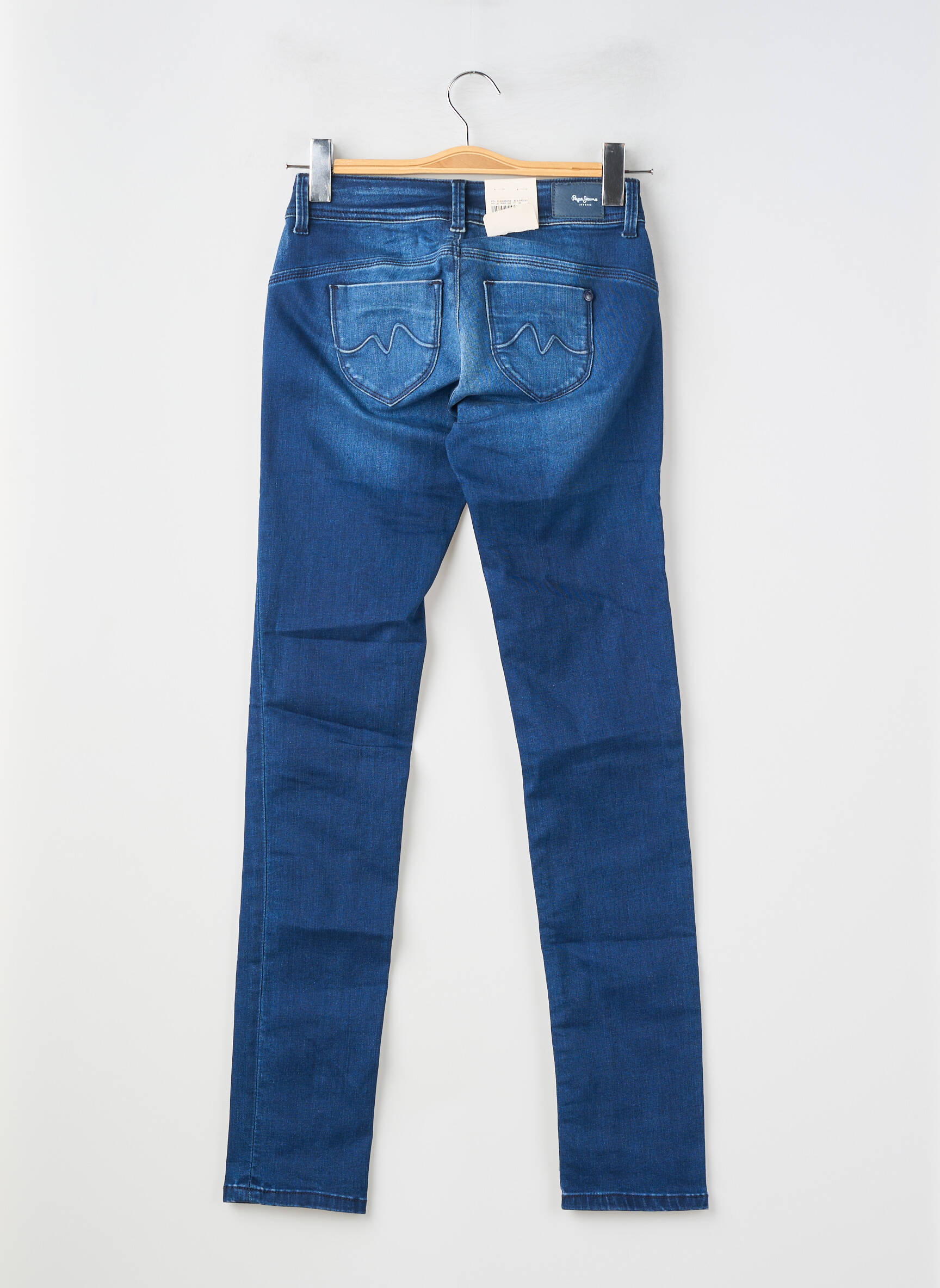 Jeans coupe slim stretch taille normale bleu PEPE JEANS femme