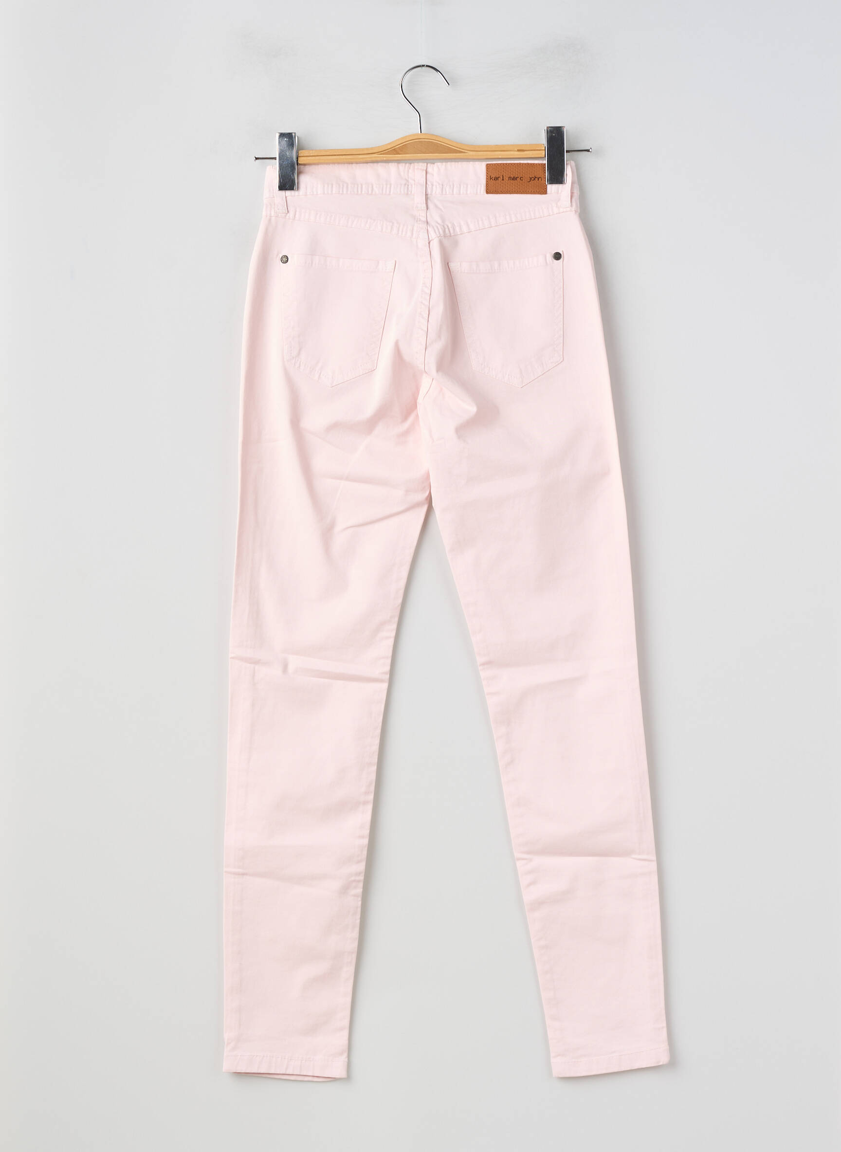 Pantalon slim tissage popeline taille normale rose KARL MARC JOHN femme