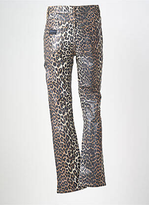 Pantalon droit stretch taille normale marron GANNI femme