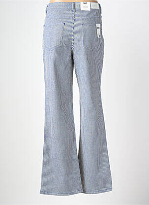 Pantalon flare stretch taille normale bleu MKT STUDIO femme