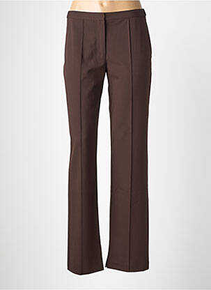 Pantalon droit stretch taille normale marron SAMSOE & SAMSOE femme