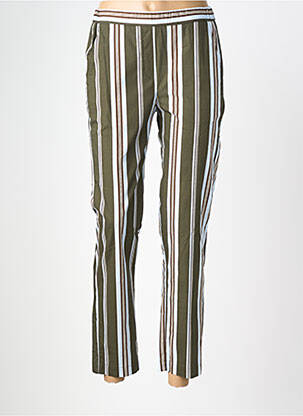 Pantalon droit stretch taille normale vert DIEGA femme