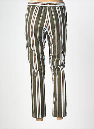 Pantalon droit stretch taille normale vert DIEGA femme