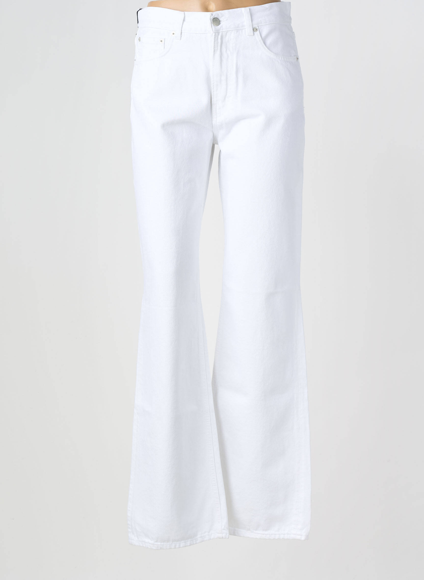 Jeans coupe large stretch taille normale blanc HAIKURE femme