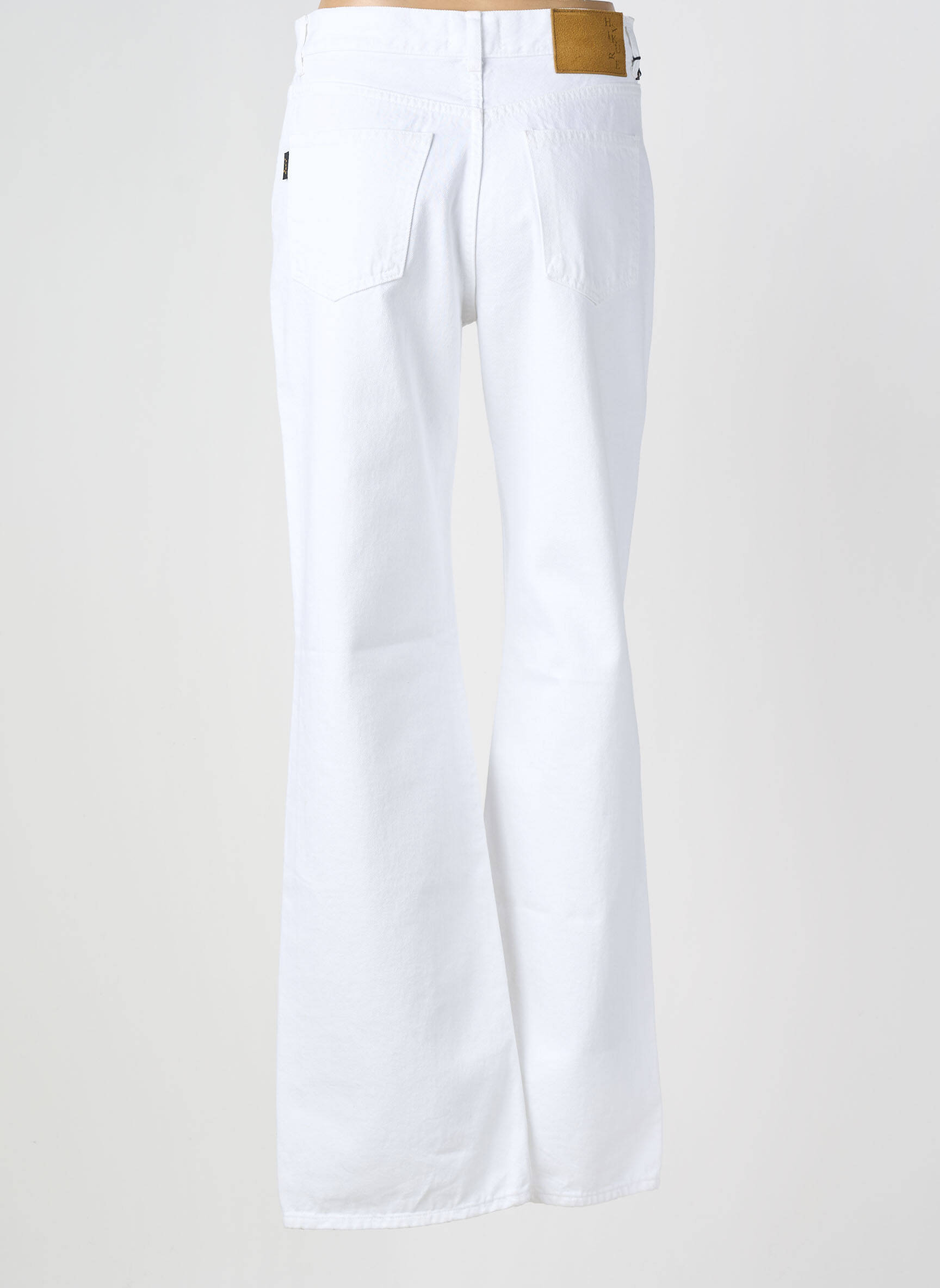 Jeans coupe large stretch taille normale blanc HAIKURE femme