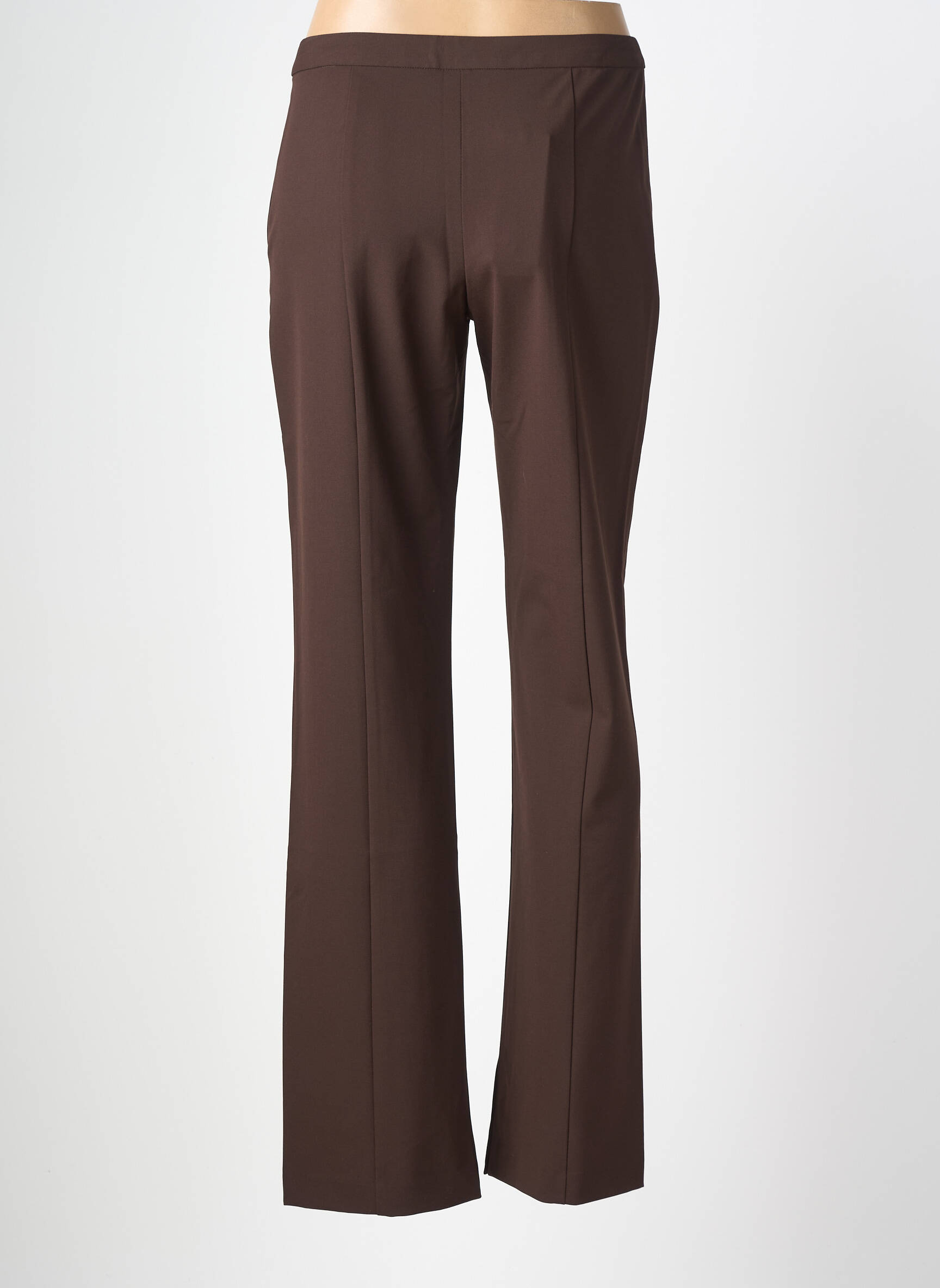 Pantalon droit stretch taille normale marron SAMSOE & SAMSOE femme