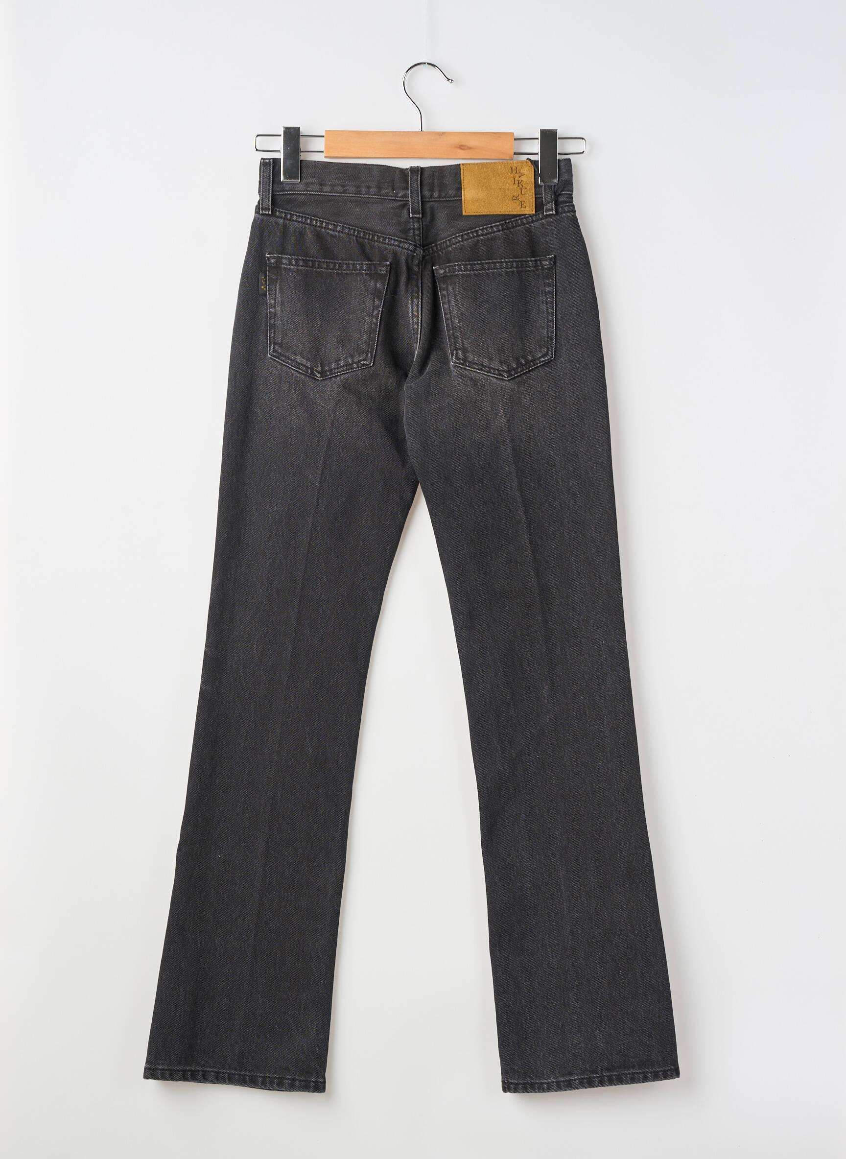 Jeans coupe droite stretch taille normale noir HAIKURE femme