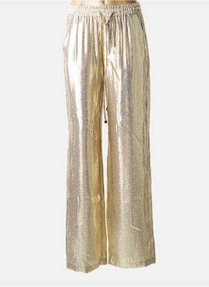 Pantalon large coupe fluide taille normale or DMN femme