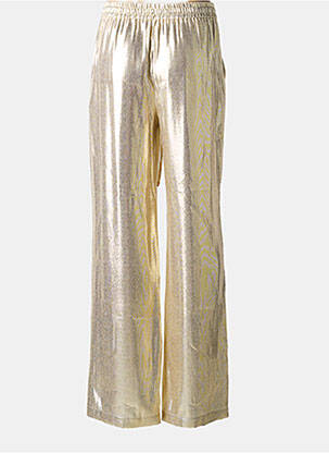 Pantalon large coupe fluide taille normale or DMN femme