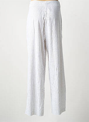Pantalon large tissage crêpe taille haute blanc BARBOUR femme