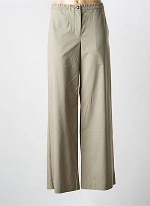 Pantalon large fermeture zippée sous rabat boutonné taille normale vert SAMSOE & SAMSOE femme