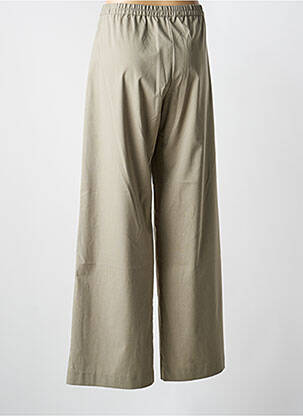 Pantalon large fermeture zippée sous rabat boutonné taille normale vert SAMSOE & SAMSOE femme