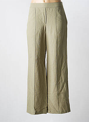 Pantalon large fermeture zip latéral taille haute vert SAMSOE & SAMSOE femme