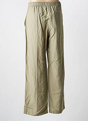 Pantalon large fermeture zip latéral taille haute vert SAMSOE & SAMSOE femme