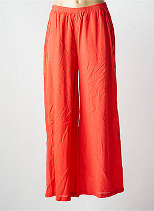 Pantalon large tissage popeline taille normale orange MAISON SAINT JULIEN femme