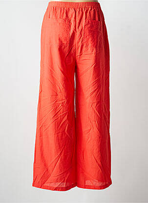 Pantalon large tissage popeline taille normale orange MAISON SAINT JULIEN femme