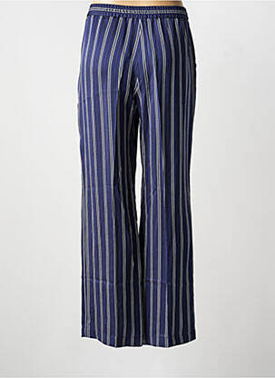 Pantalon large fermeture zippée sous rabat boutonné taille normale bleu GERARD DAREL femme