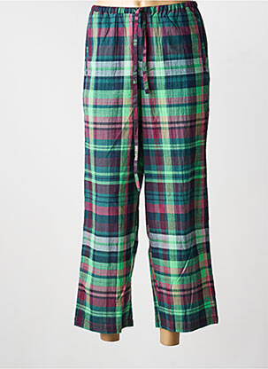 Pantalon 7/8 taille élastique taille normale vert DIEGA femme