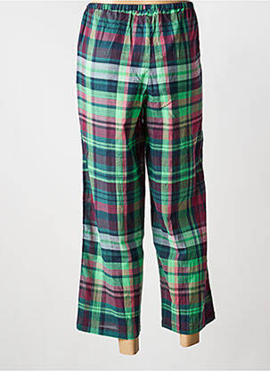 Pantalon 7/8 taille élastique taille normale vert DIEGA femme