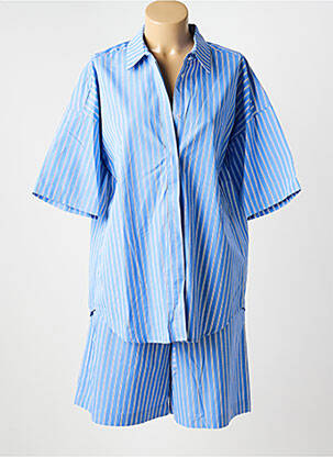 Pyjama manches courtes bleu ANDREA LEV femme