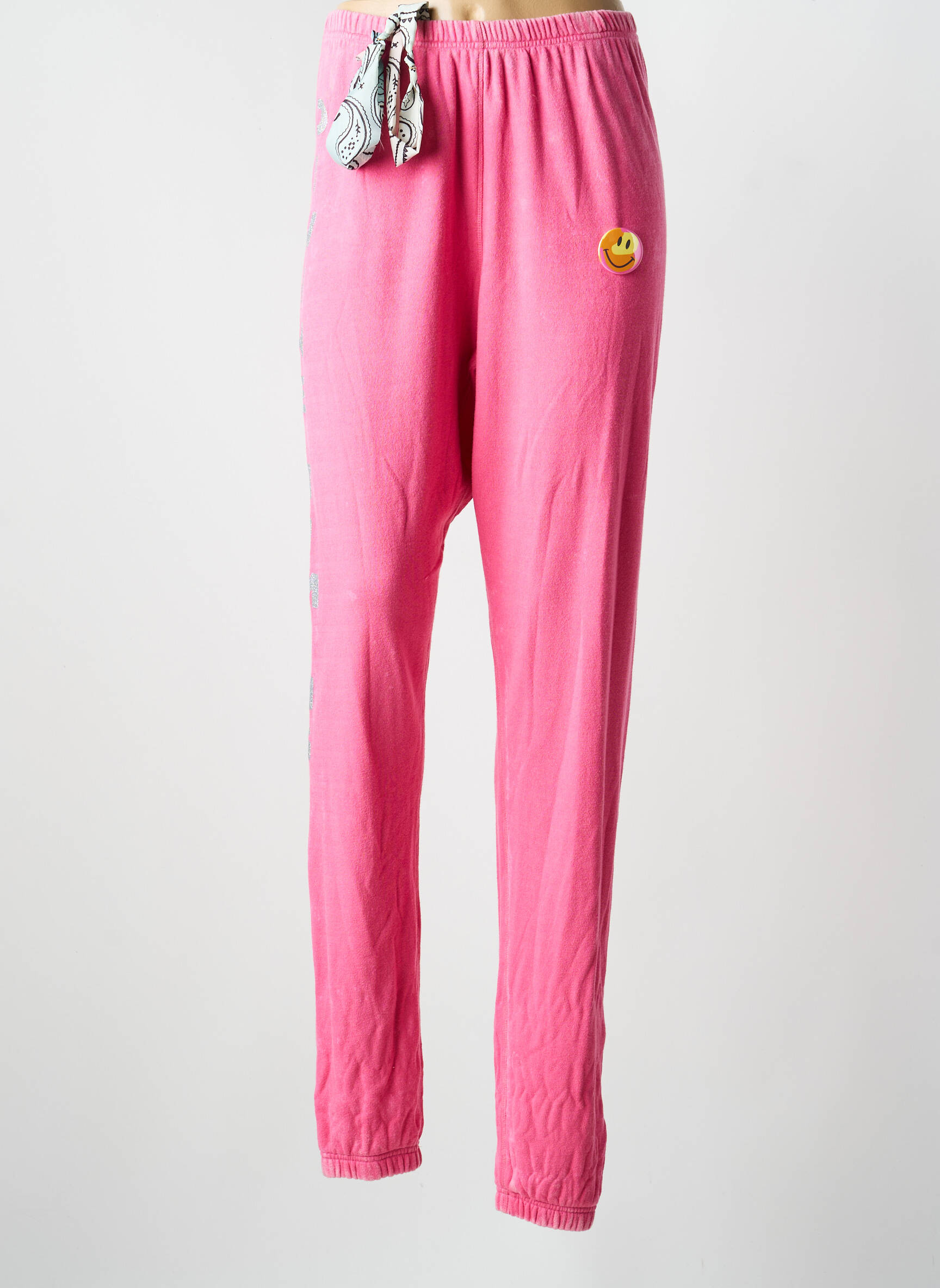 Jogging taille haute taille haute rose ONE TEE femme