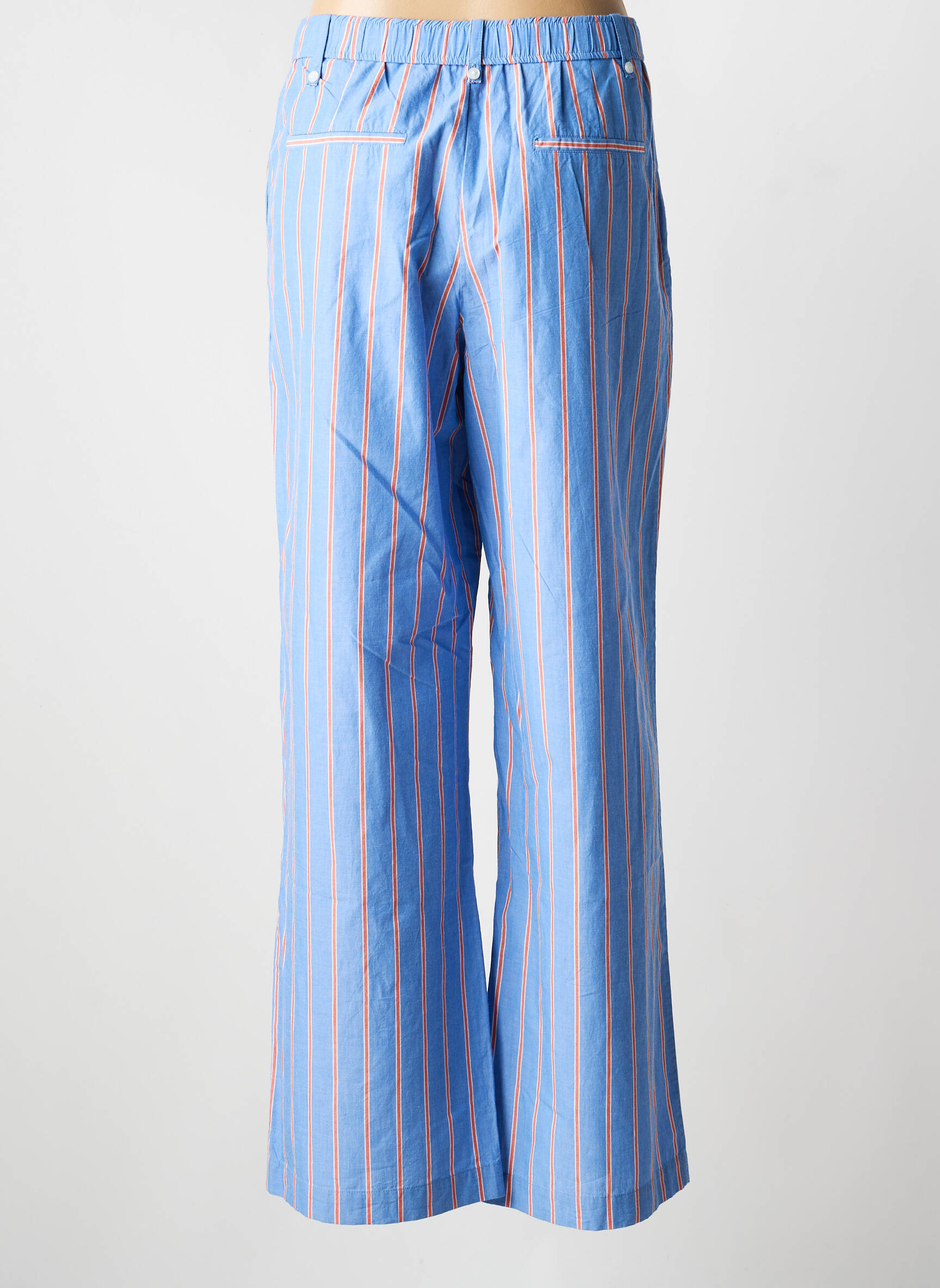 Pantalon large poches taille normale bleu MKT STUDIO femme