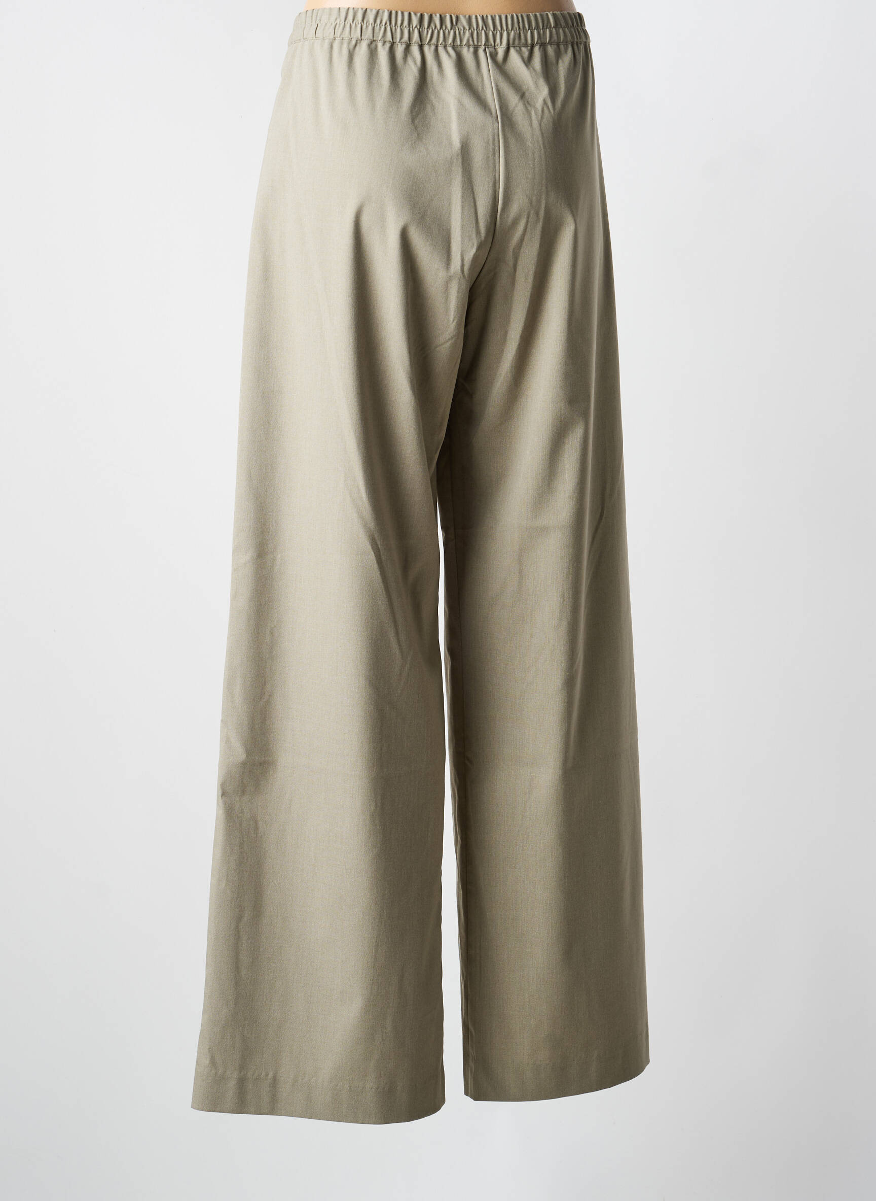 Pantalon large fermeture zippée sous rabat boutonné taille normale vert SAMSOE & SAMSOE femme
