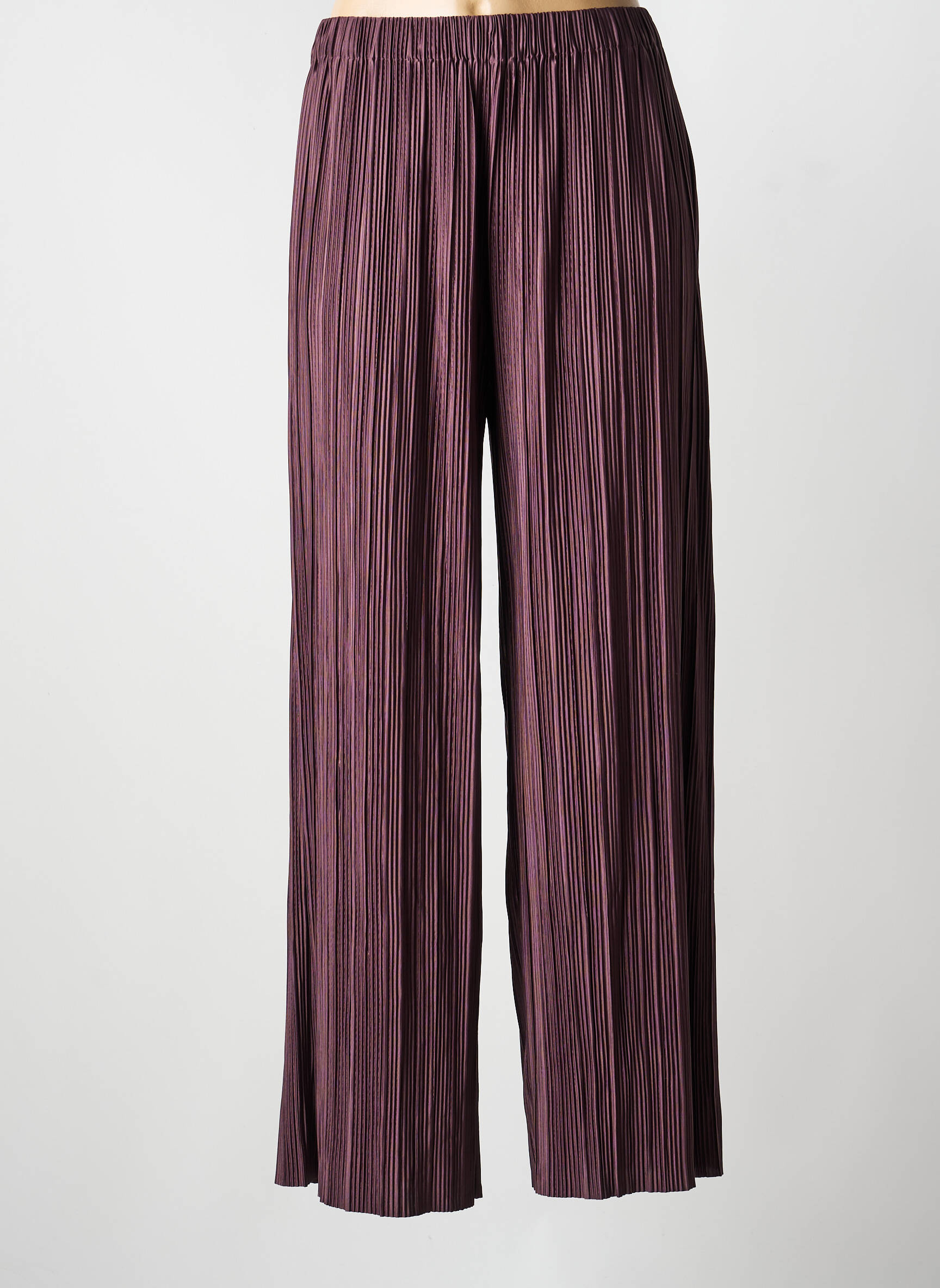 Pantalon large coupe fluide taille normale marron SAMSOE & SAMSOE femme